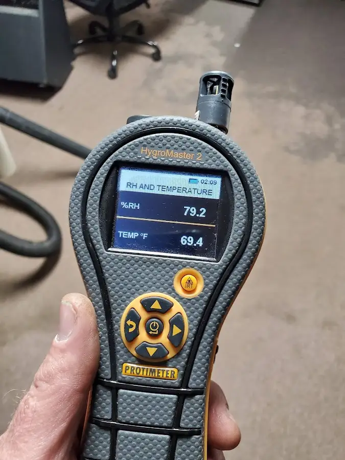 Moisture meter humidity assessment for Fire & Smoke Damage Restoration in The Crossings